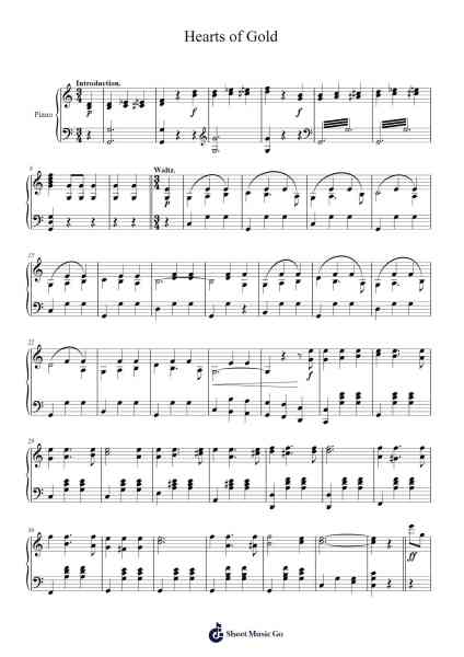 Hearts of Gold 樂譜由 Arthur Bellinger - 編曲 Mollkerr