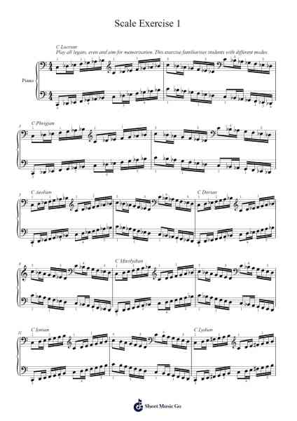 Scale Exercise 1 Sheet Music by Bai0020-Arr.Giswolf