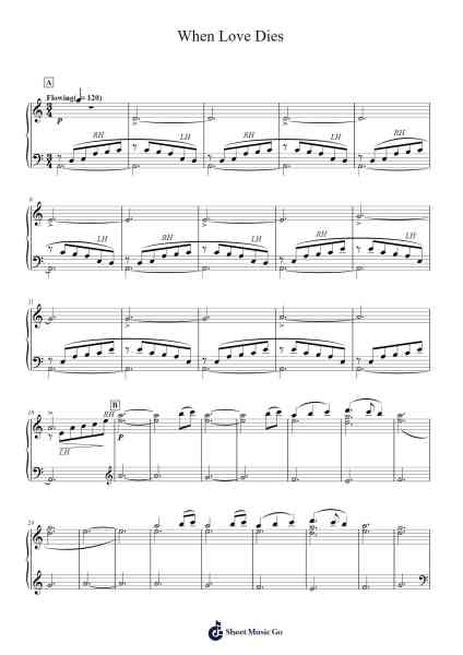 When Love Dies Sheet Music by Suzanne Ciani-Arr.Barlo Osford