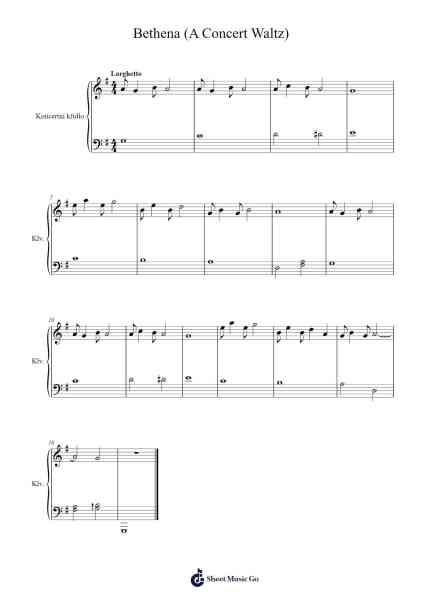 Bethena (A Concert Waltz) Sheet Music by Scott Joplin-Arr.Glosper
