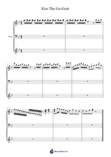 Kiss The Go-Goat Sheet Music by Ghost-Arr.Huxmons