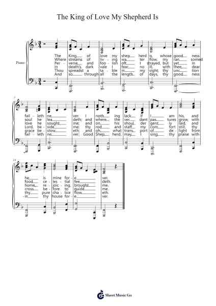 The King of Love My Shepherd Is Sheet Music by Davebel-Arr.Wentio Termaltz