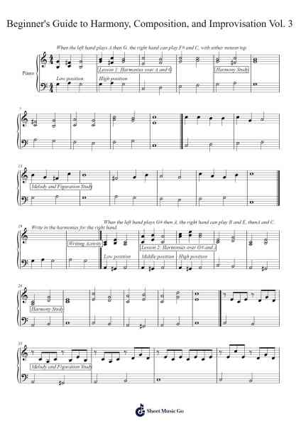 Beginner's Guide to Harmony, Composition, and Improvisation Vol. 3 Sheet Music by ok_reset-Arr.Vioyves Garbess