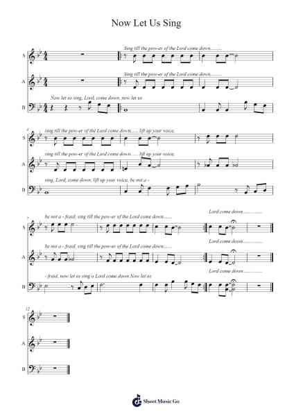 Now Let Us Sing Musica per pianoforte di  - Arr.Popthus