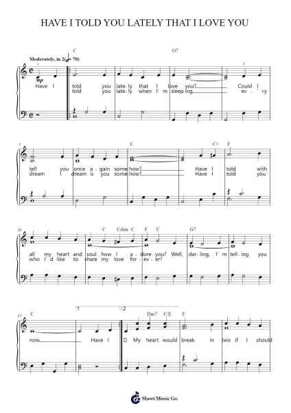 Have I Told You Lately That I Love You Sheet Music by Gene Autry-Arr.Sounoel