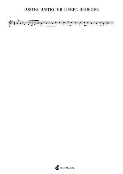 LUSTIG LUSTIG IHR LIEBEN BRUEDER Sheet Music by undefined-Arr.Temlouie Ramsjo