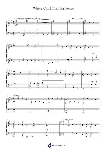 Where Can I Turn for Peace Sheet Music by Joleen G. Meredith-Arr.Palo