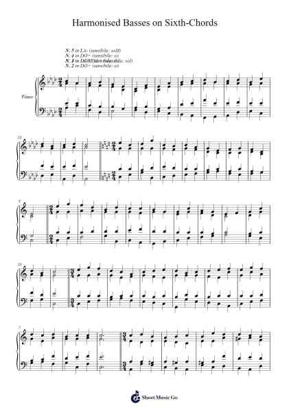 Harmonised Basses on sixth-chords Sheet Music by Renato Dionisi/Massimo Toffoletti-Arr.Earlfay Joyceraine