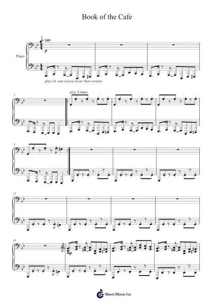 Book of the Cafe Sheet Music by JynX-Arr.Brandwight Gillget