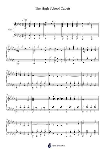 The High School Cadets Sheet Music by John Philip Sousa-Arr.Blanmiles