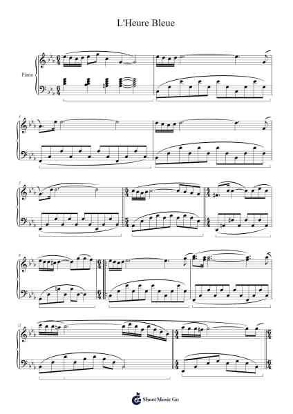 L'Heure Bleue Sheet Music by Moi-Arr.Rayward