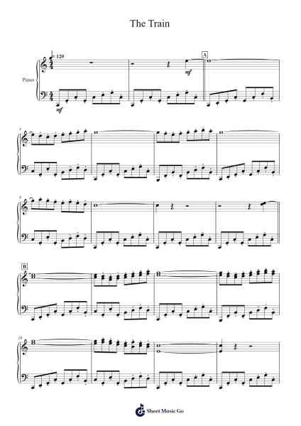 The Train Sheet Music by Oisensel Hilget-Arr.Yetleif Clecott