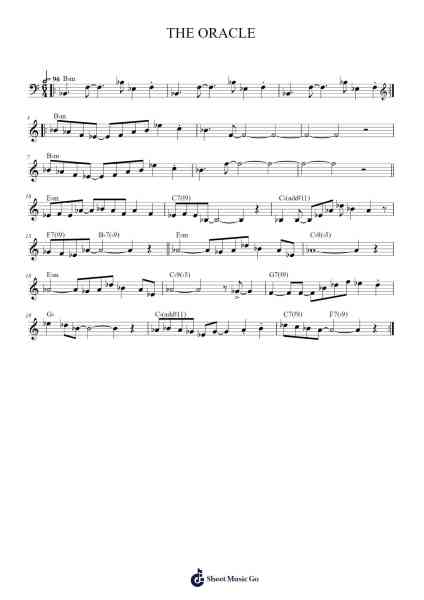THE ORACLE Sheet Music by Dave Holland-Arr.Lambken Bespag