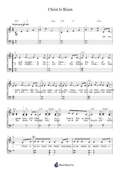 Christ Is Risen Sheet Music by Matt Maher/Mia Fieldes-Arr.Keyjean Leighmuel