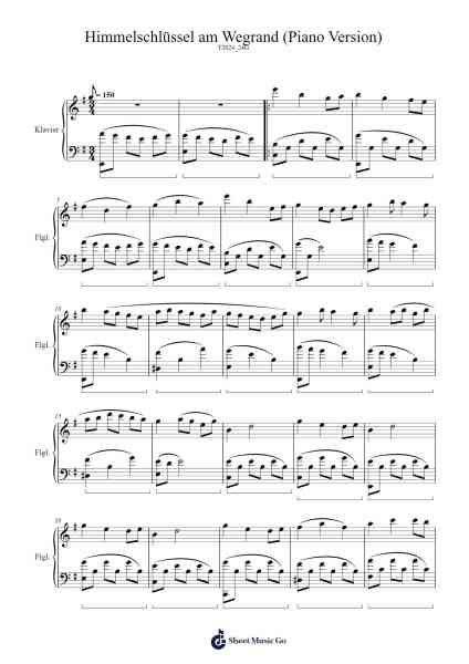 Himmelschlüssel am Wegrand Sheet Music by Thomas Ralf Stein-Arr.Wesriah