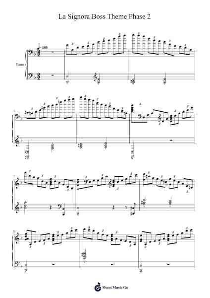 La Signora Boss Theme Phase 2 Sheet Music by cdcdcd131-Arr.Latnon Yonngpold