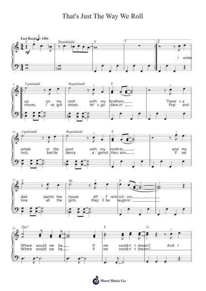 That's Just The Way We Roll Sheet Music by Jonas Brothers-Arr.Surdred
