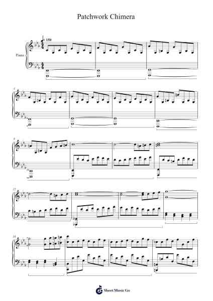 Patchwork Chimera Sheet Music by Yoshikawa-45-Arr.Kepnia Lilbohm