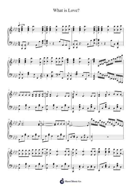 What is Love? Sheet Music by TWICE-Arr.Dalclark Wenholt