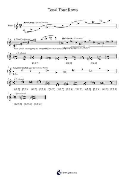 Tonal Tone Rows Sheet Music by Joerusk-Arr.Leaglan Piersmar