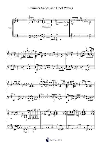 Summer Sands and Cool Waves Sheet Music by Jun Ishikawa-Arr.Swinhood Ajean