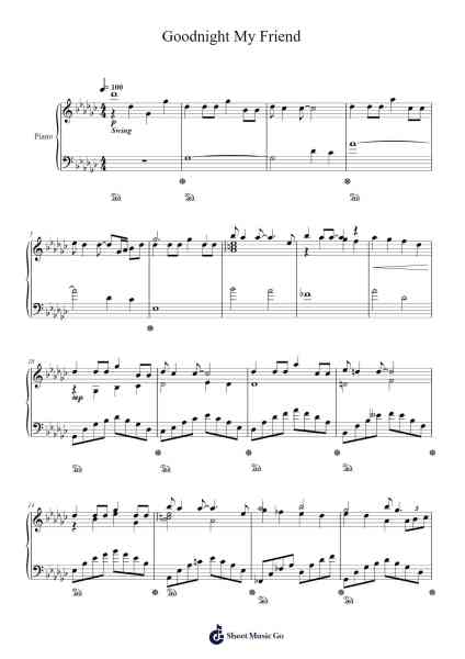 Goodnight My Friend Sheet Music by Alan Menken-Arr.Jobnold