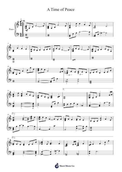 A Time of Peace Sheet Music by Code: Realize/Takahashi Ryou-Arr.Childdy Whitkin