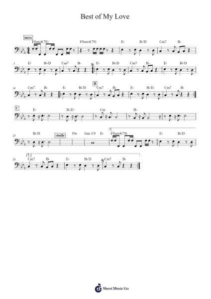 Best of My Love Sheet Music by The Emotions-Arr.Holmesmax