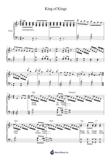King of Kings Sheet Music by Misc Traditional-Arr.Cumwyatt