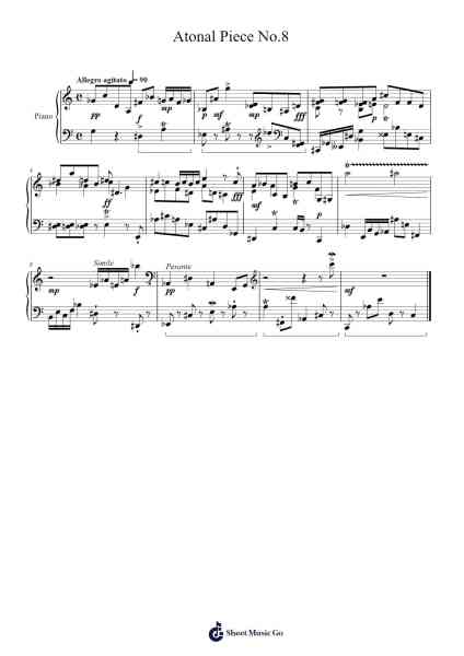 Atonal Piece No.8 Sheet Music by Dobpher Borgbins-Arr.Trund Milsoll