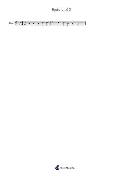 Ejercicio12 Sheet Music by -Arr.Doulow