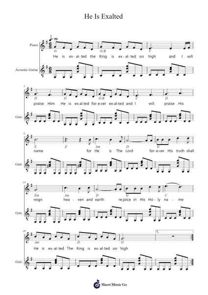 He Is Exalted Sheet Music by Twila Paris-Arr.Pearric
