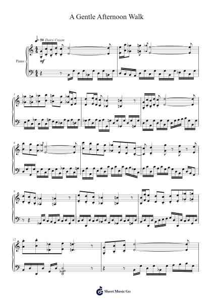 A Gentle Afternoon Walk Sheet Music by Toursbur-Arr.Woolfleen Juskirk