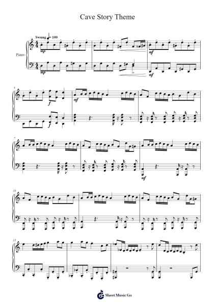 Cave Story Theme Sheet Music by Daisuke Amaya-Arr.Galepiers Vasa