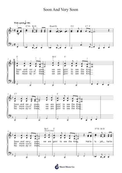 Soon And Very Soon Sheet Music by Andraé Crouch-Arr.Inbuck