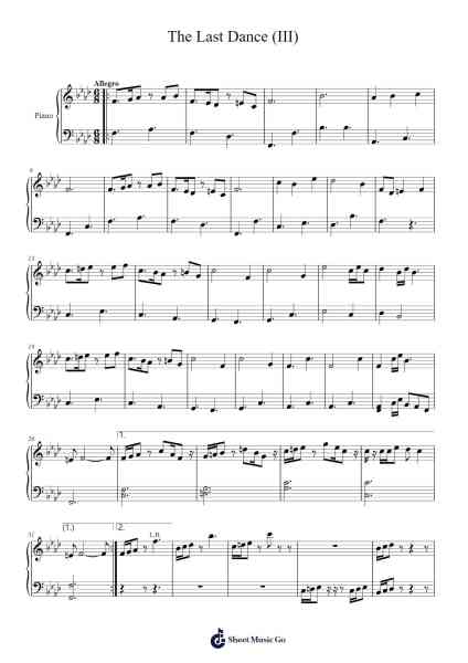 The Last Dance (III) Sheet Music by bcook3495-Arr.Ruthives Sibylxy