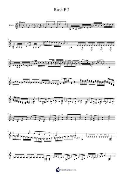 Rush E 2 Sheet Music by Sheet Music Boss-Arr.Boyletio Wanleigh
