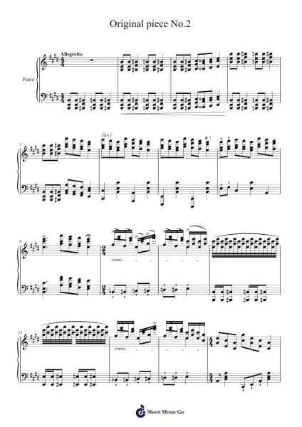 Original piece No.2 Sheet Music by Yvad-Arr.Vabuck Clevevien
