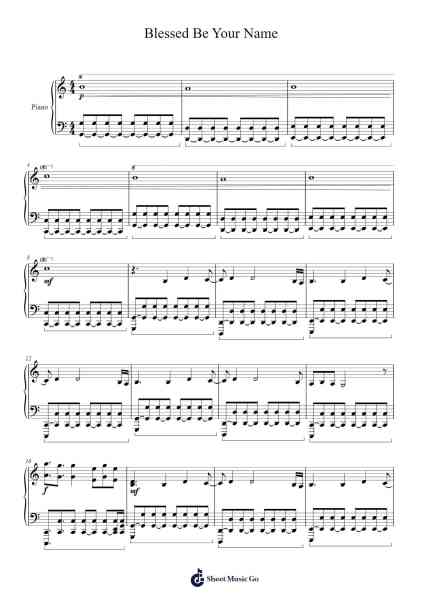 Blessed Be Your Name Sheet Music by Matt Redman-Arr.Surdred