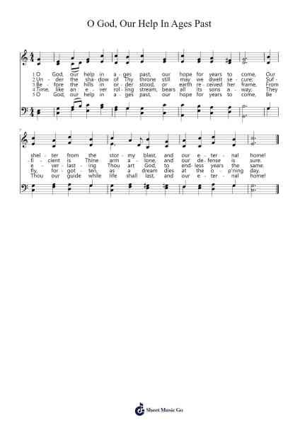 O God, Our Help In Ages Past Sheet Music by Isaac Watts-Arr.Pebar Hawgie