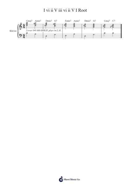 I vi ii V iii vi ii V I Root Sheet Music by Tony Monaco-Arr.Leethey Yvetteroll