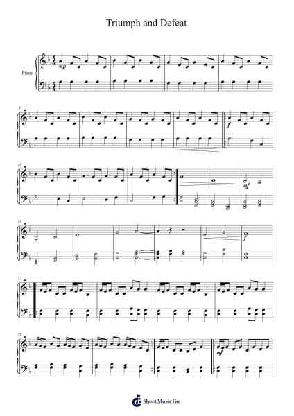 Triumph and Defeat Sheet Music by Joshua Jackman-Arr.Humeleen Bachnat