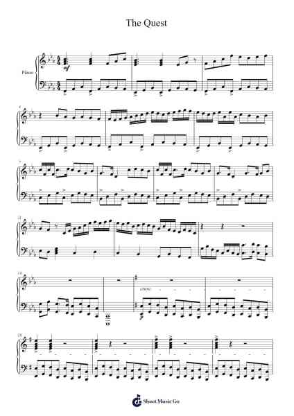 The Quest Sheet Music by Deirlay Tatesharp-Arr.Thomgreg Woolfgou
