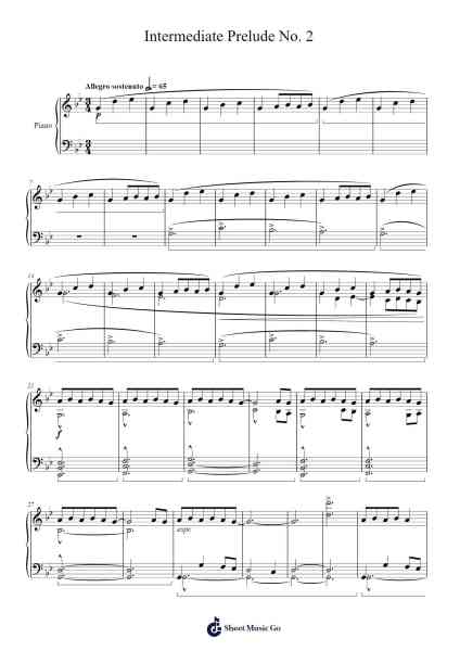Prelude No. 2 Sheet Music by Yuleters Upcher-Arr.Yesea