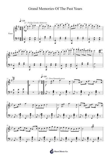 Grand Memories Of The Past Years Sheet Music by Loudan Stephen Alexenov Stradinoff-Welkinstein-Arr.Stilkim
