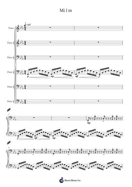 Mi l m Sheet Music by Hickscie-Arr.Joanvieve
