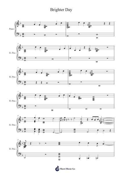 Brighter Day Sheet Music by Myberg-Arr.Bysey Truwood