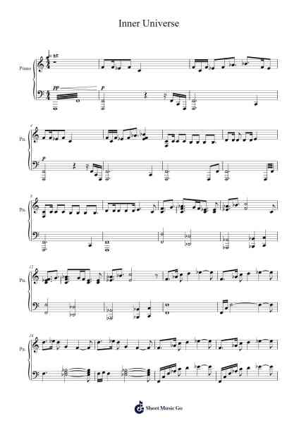 Inner Universe Sheet Music by Yoko Kanno-Arr.Manbeard Lylaine