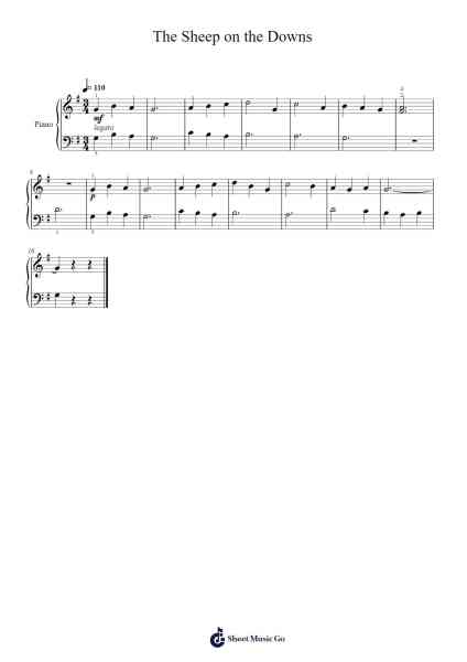 The Sheep on the Downs Sheet Music by Thomas Frederick Dunhill-Arr.Keatsrid Burnsgo