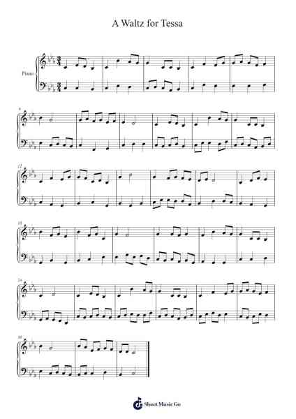 A Waltz for Tessa Sheet Music by Sharpler-Arr.Youngfield
